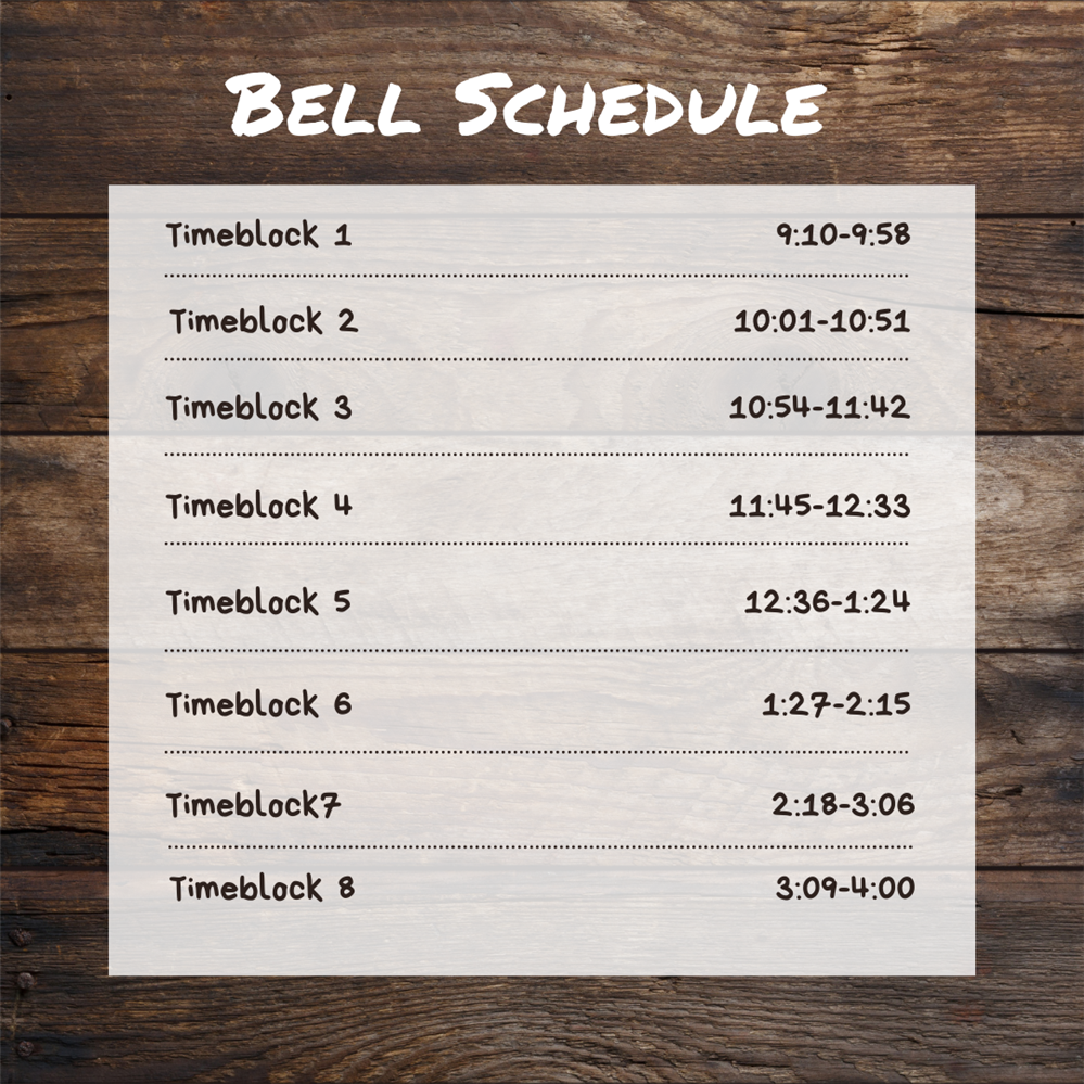 SEMS Bell Schedule 